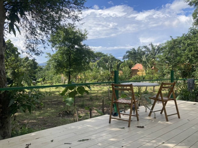[H588] House for rent 2 bedrooms 2 bathrooms close to nature, shady atmosphere @ Doi Saket District, Chiang Mai