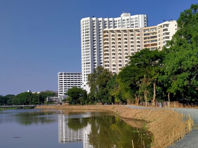 [CR139] Partly furnished 2 bedrooms for rent at Chiangmai Riverside Condominium Unavailable until 24 Feb 2024
