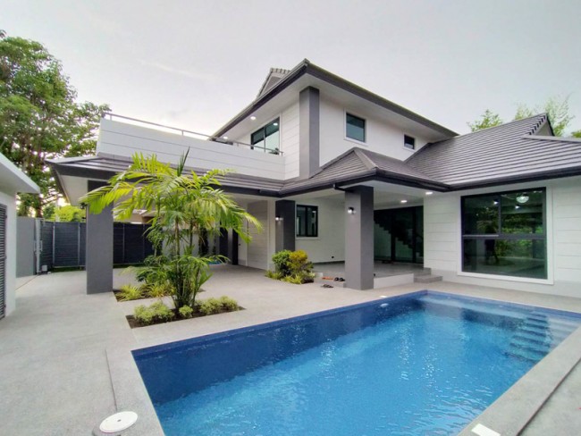 [H516] Newly built house villa for sale with pool in the project near Chiang Mai Airport – Hang Dong