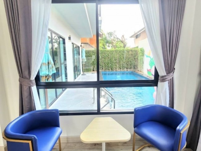 (English) [H535]Beautiful pool villa for sale in Chiangmai. Hangdong Rd. Near Chiang Mai Airport ,Central  Airport Shopping Mall