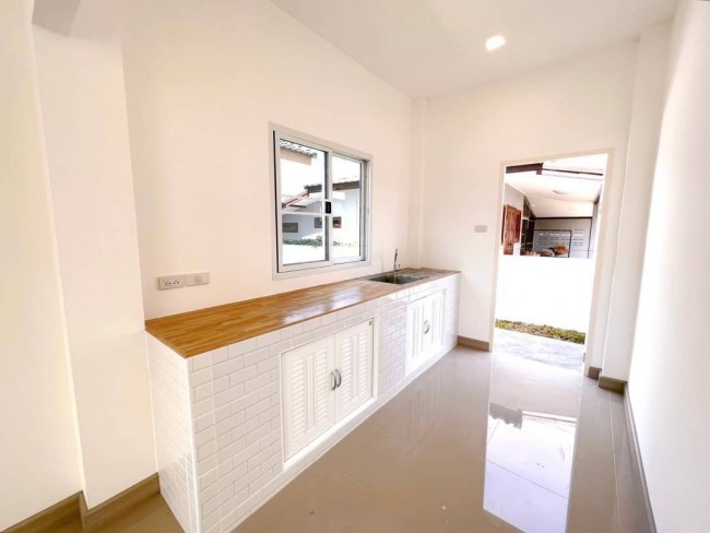 [H585] Minimal house mixed with Nordic  for sale, Newly built house 3 bedrooms, 2 bathrooms, Don Kaeo Subdistrict, Saraphi District, Chiang Mai Province
